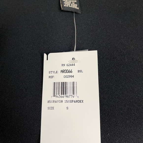 Black 3/4 knit jacket with silver sequins around neck, bottom and sleeves - Picture 5 of 6